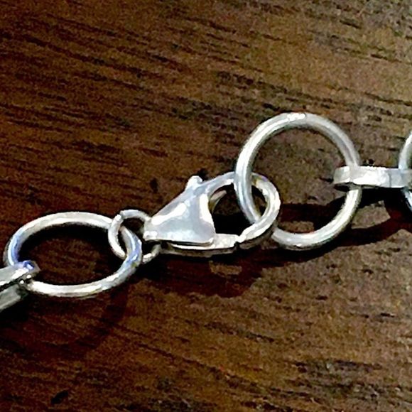 Mohave Lime Green Copper Infused Turquoise and Sterling Silver 925 Bracelet - Picture 7 of 16